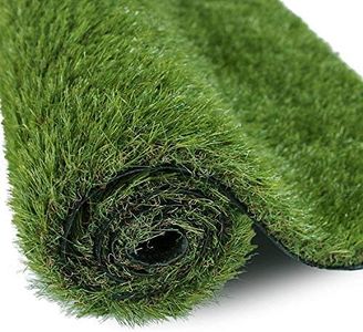 Kuber Industries 35 MM Artificial Grass for Balcony Or Doormat, Soft and Durable Plastic Turf Carpet Mat, Artificial Grass(3 X 5 Feet) Green-KUBMART11794