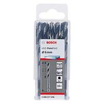 Bosch Professional 10pc PointTeQ Hex Drill Bit (for Metal, Ø: 6.0 mm, Total Length: 98 mm, ¼’’ Hex Shank, Accessory for Impact Drivers and Drill Drivers)