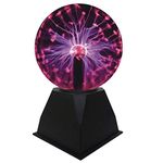 Goeco Plasma Ball Light Sound Touching Sensitive Ion Sphere Lamp Magic Crystal Ball Lightning Carnival Atmosphere Night Lights 5 Inches