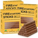 Realcook Natural Fire Starters for Fireplaces: Upgraded 108 Quicker & Safer Firestarter Cubes