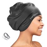 EverSport Swimming Cap Women Men Long Hair - Large Silicone Swim Cap for Adult Braids and Dreadlocks Waterproof Keep Hair Dry