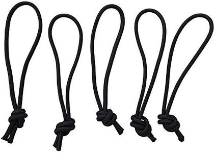 Ho Stevie! Leash String Loop Cord for Surfboard, Longboard and SUP (Black) 5-Pack