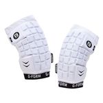 G-Form Unhinged Lacrosse Arm Pads - Breathable & Flexible Padded Arm Guards for Men - Machine Washable Lacrosse Elbow Pads - White, Youth