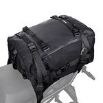 Rhinowalk Motor Pannier Bag 30L Multifunctional Waterproof Rear Rack Trunk Motorcycle Seat Bag Motorbike Saddle Bag Professional Motor Accessories-Black