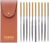 YOCAMIRAGA 10 Pcs Needle File Set, Small File Set for Metal, Wood and Plastic. Compact Mini File Set with Convenient Synthetic Leather Storage Case…