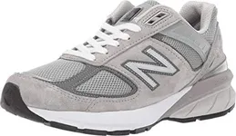 New Balance Women's Made in US 990 V5 Sneaker, Grey/Castlerock, 9.5 X-Wide