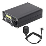 Radio Transceiver 8 Band Radio Transceiver LCD SDR Full Mode HF SSB QRP Transceiver with BNC Antenna Connector for Communication Distance(no power)