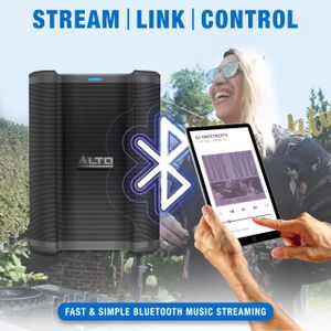 ALTO Busker 200W Portable PA Speaker – Bluetooth, Rechargeable Battery, 3-Channel Mixer