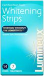 Lumineux Teeth Whitening Strips 7 Treatments - Enamel Safe - Whitening Without The Sensitivity - Dentist Formulated & Certified Non-Toxic