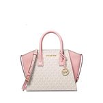 Michael Michael Kors Avril Small Logo Top-Zip Satchel, Powder Blush