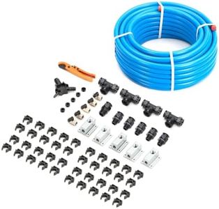 Redrock Performance Shop Air Line Kit 3/4" x 200ft, HDPE Aluminum Air Compressor Piping for Garage Leak Proof & Easy to Install Air Hose Kit Air Compressor Accessories 200PSI ASTM F1282 Blue