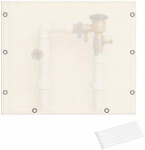5-Layer Insulated Multi-Opening Valve Freeze Protector, Beige 30" W x 24" H