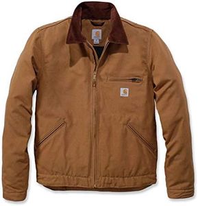 Carhartt Men's Duck Detroit Jacket (Regular and Big & Tall Sizes), Brown, Large