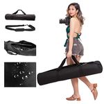 BOLLUMA Tripod Bag 39in Case Foam Padded - 1680D Nylon - Adjustable Shoulder Strap - 100cm x 20cm - Large Sturdy Storage Bag for Photography Equipment Monopod Light Stand