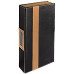 Hama CD Photo Album for 56 Discs | CD/DVD/Blu-Ray | Wood Effect | Black and Brown