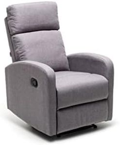 Myliving Mirella Poltrona, Legno di Abete e Multistrato, Grigio, L