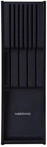 Farberware 5229614 7 Slot in Drawer Knife Organizer, 18-Inch, Black