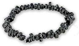 Believe London Hematite Therapy Bracelet With Jewelry Bag & Meaning Card | Strong Elastic | Precious Natural Stones