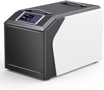 180 Pints Commercial Dehumidifier with Pump & Drain Hose, Crawl Space Dehumidifier for Basement, Industrial, Garage, Home, Cover Up to 8000Sq Ft Large Smart Dehumidifiers Whole House Dehumidifiers