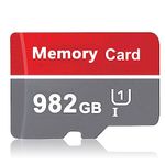 Memory Card 982GB High Speed Memory Cards Large Capacity TF Card Portable Memory Carte for Storage Phone, Tablet, Drone, Camera,Full HD Video Recording