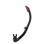 Tusa Platina Hyperdry II Scuba Diving Snorkel Black Silicone - Metallic Dark Red