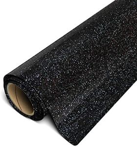 Siser Glitter HTV 12"x3ft Roll (Black) Iron on Heat Transfer Vinyl