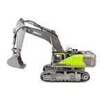 HuiNa CY1593 1/14TH Excavator DIECAST CAB/Bucket, HI-Torque DIG System RC Vehicle, Green