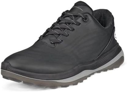 ECCO Women's LT1 Waterproof Golf Shoe, Black, Size 8