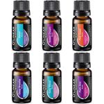 O'linear Top 6 Blends Essential Oils Set - Aromatherapy Diffuser Blends Oils for Sleep, Mood, Breathe, Muscle Relief, Temptation, Feel Good, Anxiety Relief