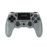 ARcNet Dualshock Wireless Controller Game Switch For PS 4 With 3.5 mm Headset Port & 6 Axis Gyro Sensor Wireless USB Controller Compatible for PS 4 Slim/PRO/Fat With Built in Speaker (Grey)