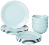 Kate Spade 889114 Willow Drive Blue 12-Piece Dinnerware Set