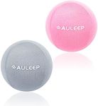 AULEEP Stress Balls for adults and Kids, 2 Pack Grip Strength Trainer Hand Therapy Exercise Balls, Anxiety Stress Relief Finger Resistance Exercise Squeezer Fidget(Grey, Pink)