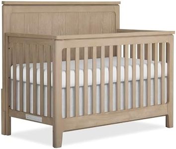 Evolur Oakley 5-in-1 Convertible Crib, Greenguard Gold Certified, Convertible Baby Crib to Toddler Bed, Daybed to Full-Size Bed, Sienna