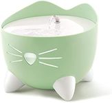 Catit PIXI Cat Water Fountain, 2.5 L, Mint Green, Modern Cat Fountain, Silent Pump for Indoor Cats, Different Flow Settings, Fontaine Pour Chat, Pet Water Fountains
