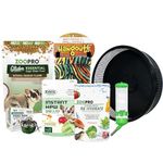 Exotic Nutrition Starter Package for Sugar Gliders - Includes Exercise Wheel, Food Assortment, Water Bottle, Food Dishes & Nest Pouch