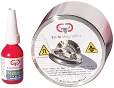 Brute Magnetics 3500lb Boss 360 Magnet Fishing Bundle- Includes 360 Degree Magnet, Threadlocker, & Accessories- Ideal for Salvage and Treasure Hunting in Rivers, Oceans, Lakes
