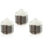 Church Candles Long Burning Non Drip Unscented Christmas Candle Clean Smokeless Burning (50 Hours Candle, Pack of 3)