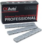 CKAuto 1/2oz, 0.5oz, Grey Adhesive Stick on Wheel Weights, Easy Peel, US Quality, 63 oz/Box (126pcs)