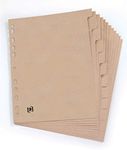 Oxford 100% Recycled Card 12-Part Dividers, 1 Set