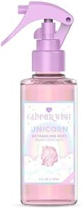 Glimmer Wish Unicorn Hair Detangler Spray For Kids, Hair Detangler Spray for Women, Kids Detangler Spray, Detangling Spray, Kids Hair Products, Kids Leave in Conditioner Spray, 5 fl oz