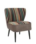 Safavieh Mercer Collection Waverly Mid-Century Rainbow Striped Accent Chair