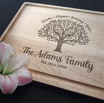 Personalized Cutting Board, Customized Engraved Cutting Board, Gift for Wedding, Anniversary, Birthday, Housewarming | Handmade | Design 01