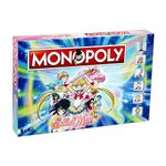 Winning Moves Sailor Moon Monopoly Board Game, Tour characters from the anime including Usagi, Rei, Professor Tomoe and Chibi Moon, 2 plus players for ages 8 and up, fun for the whole family