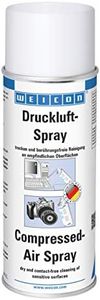 WEICON Compressed-Air Spray, 400 ml, Compressed air can incl. Spray Tube, Dry & Contact-Free Cleaning