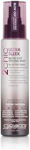 GIOVANNI 2chic Ultra-Sleek Blow Out Styling Mist Spray, 4 oz. - Moroccan Argan Oil & Keratin, Heat Protection Formula, Color Safe, Paraben Free