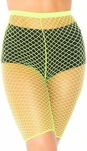 Leg Avenue Costume, Neon Yellow, 1X-2X