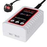 Haisito B3 Lipo Battery Charger for 2-3S Batteries Pack (7.4V,11.1V), Compact Airsoft Battery Balance Fast Charger (100-240V) for RC Quadcopter RC Drone Car Boat (White)