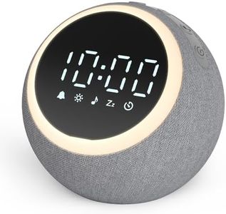 Dreamegg White Noise Machine - Sound Machine with 25 Soothing Sounds, Adjustable Night Light, 0-100% Dimmable Display, White Pink Brown Noise, 7 Alarm Sounds, Alarm Clock for Baby Kid Adult Bedroom