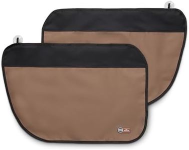 K&H Pet Products Car Door Protector for Dogs, 2 Pack Waterproof Interior Pet Car Door Protector from Dog Scratching, Stay Put Cover Design, Fits Most Vehicles, Washable - 27 x 19in Tan