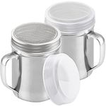 CUSINIUM Powdered Sugar Shaker Duster - with Handle - Cinnamon Shaker for Coffee Bar - Fine Mesh Dredge - 6 Ounce, Pack of 2 | Style: Fine